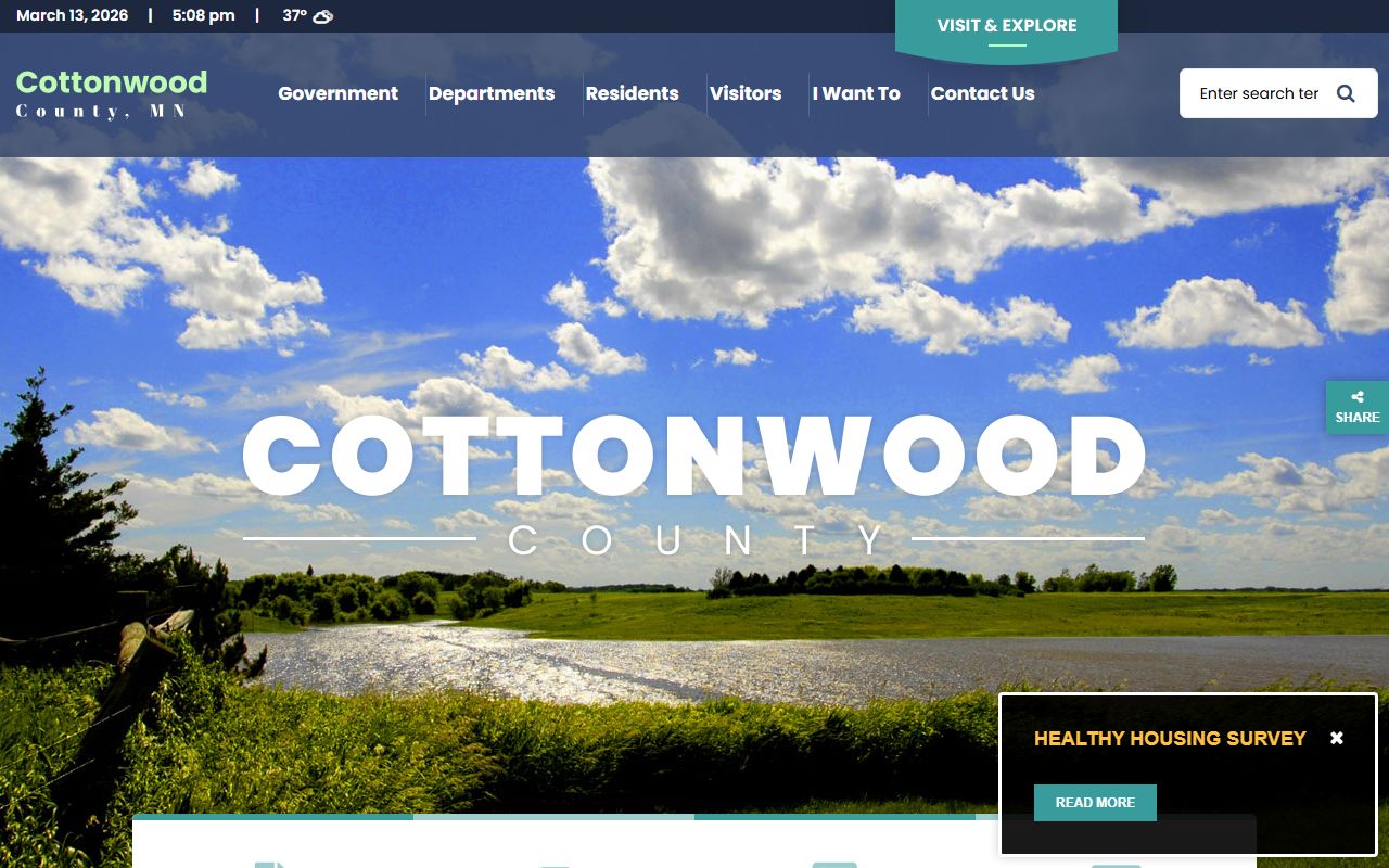 cottonwood county unclaimed money official county website homepage