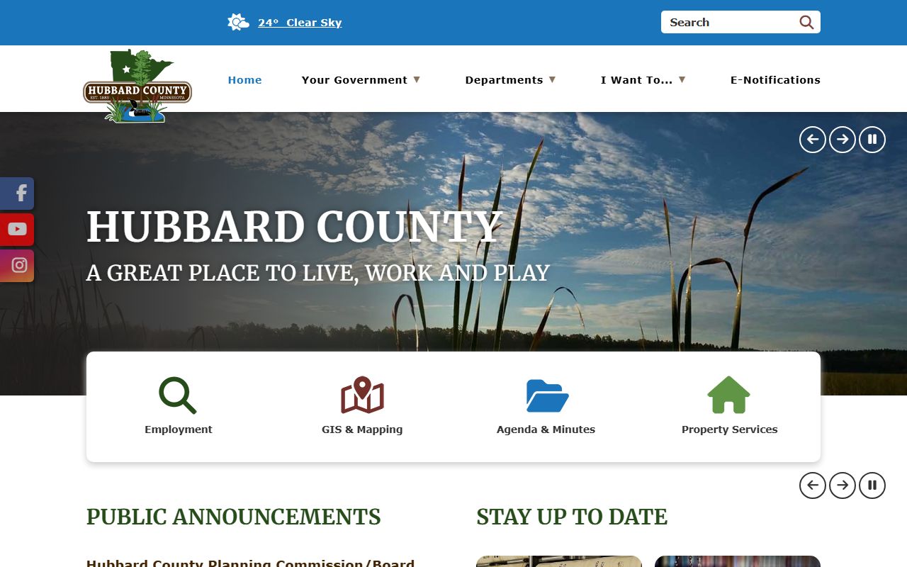 hubbard county unclaimed money official county website