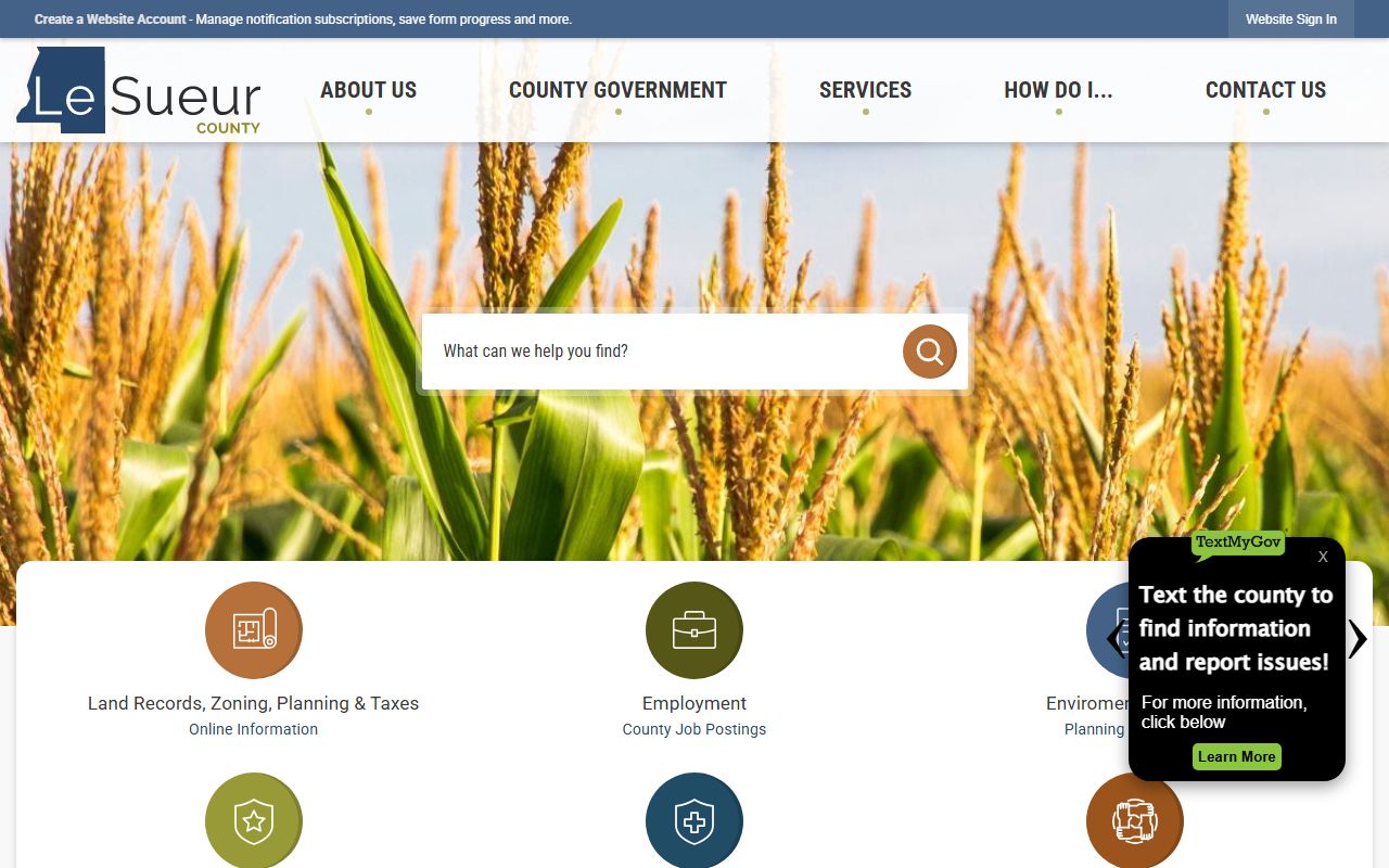 le sueur county unclaimed money official county website