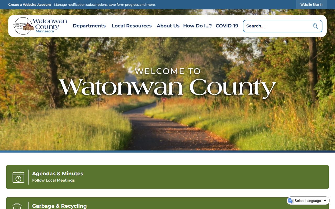Watonwan County official website for Watonwan County unclaimed money searches