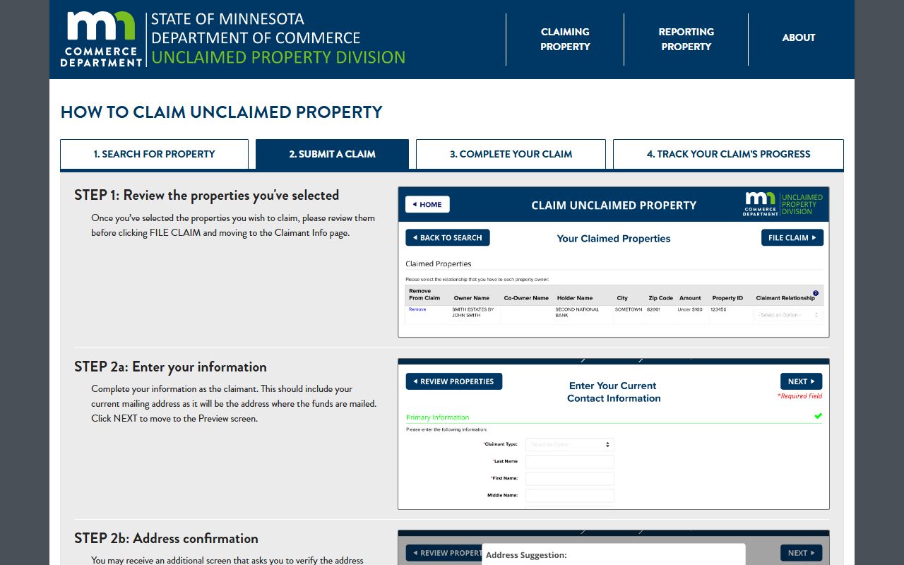 How to claim Minnesota unclaimed money step by step guide